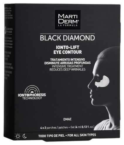 Black Diamond Ionto Lift Eye contour 4 x 2 parches + Gel 4 ml