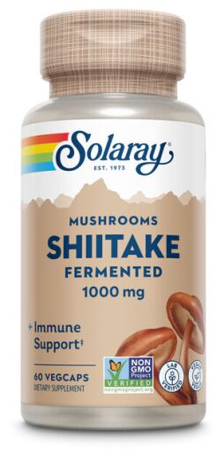 Solaray C&aacute;psulas Vegetais de Shiitake 500 mg - 60 unidades