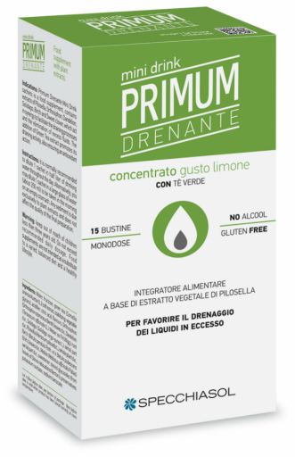 Primum Drenagem sabor lim&atilde;o Minidrink 15 saquetas
