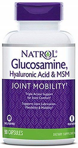 Glucosamina, &aacute;cido hialur&ocirc;nico e MSM 90 c&aacute;psulas
