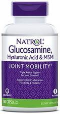 Glucosamina, &aacute;cido hialur&ocirc;nico e MSM 90 c&aacute;psulas