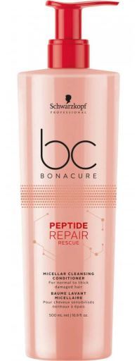 Bc Bonacure Peptide Repair Rescue Condicionador de limpeza micelar 500 ml