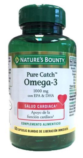 Omega-3 Pure Catch &Oacute;leo de peixe 1000 mg 60 c&aacute;psulas