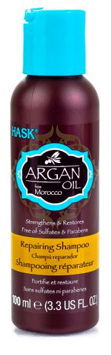 Shampoo reparador &oacute;leo de argan tamanho viagem 100 ml
