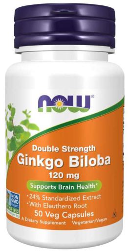 Cápsulas Veggie 120 mg de Ginkgo Biloba Dupla Força