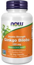 Cápsulas Veggie 120 mg de Ginkgo Biloba Dupla Força