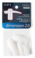 Pregos acr&iacute;licos Dimens&atilde;o 2,0 de 20 pe&ccedil;as