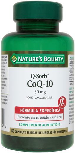 Q-Sorb Q10 30 mg com L-Carnitina 60 c&aacute;psulas