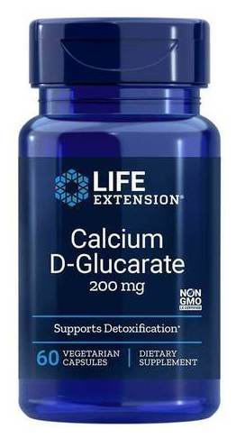 C&aacute;lcio D-Glucarato 200 mg 60 C&aacute;psulas Vegetais