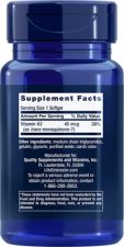 Vitamina K2 MK-7 Baixa Dose 45 mcg 90 P&eacute;rolas