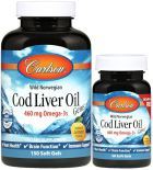 Óleo de fígado de bacalhau selvagem norueguês gemas limão 460 mg 150 + 30 pérolas