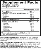 Natural Vegan Bcaa + Glutamina Framboesa Limonada 270 g