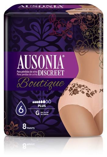 Ausonia Discreet Pants Boutique Tamanho G 8 Unidades