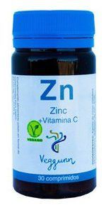 Veggunn Zinco + vitamina C 30 comprimidos