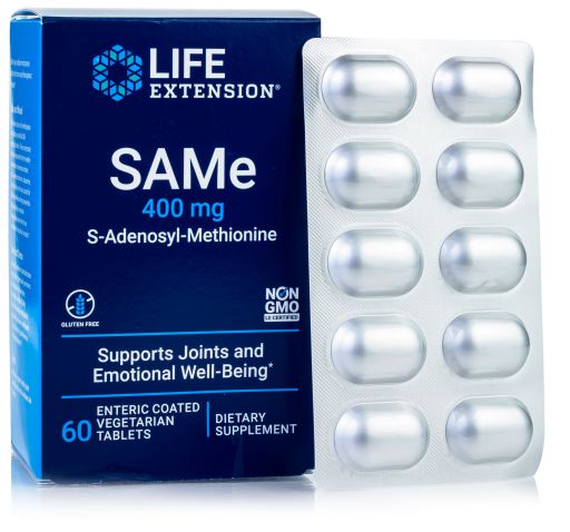 SAMe 400 mg 60 Comprimidos com Cobertura entérica