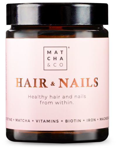 Matcha & Co Cabelo e unhas 60 c&aacute;psulas vegetais