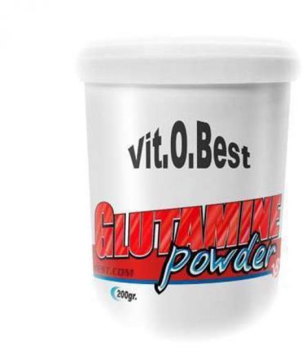 Vit.O.Best Glutamina em p&oacute; Sabor neutro 200 gr