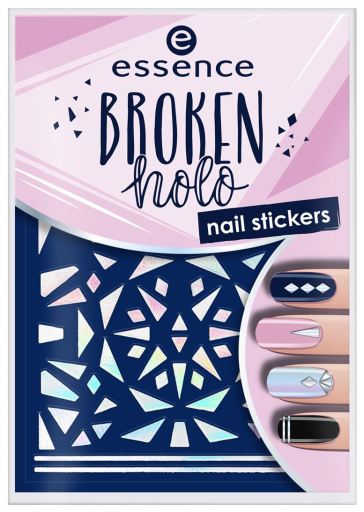 Broken Holo Stickers para U&ntilde;as