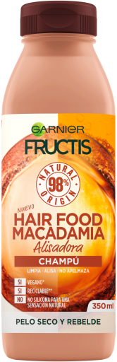 Fructis Hair Food Shampoo Alisador Macadâmia 350 ml