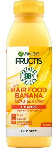 Fructis Hair Food Shampoo Cabelo Banana 350 ml