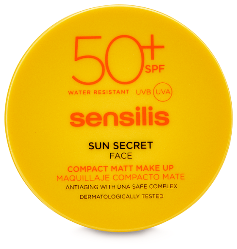 Maquiagem compacta compacta Sun Secret SPF50+ 10 gr