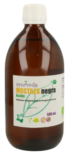 Ayurveda &Oacute;leo de Mostarda Preta 500 ml