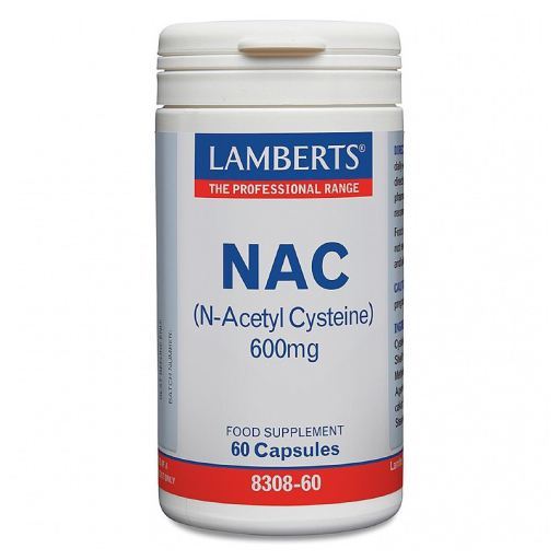 Nac N-acetil ciste&iacute;na 600 mg 60 c&aacute;psulas