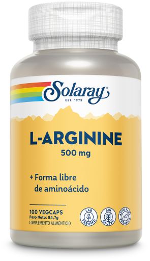 L-Arginina 500 mg 100 Cápsulas Vegetais