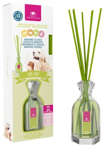 Mikado absorve odores de animais de estima&ccedil;&atilde;o Jardim cristalino 90 ml