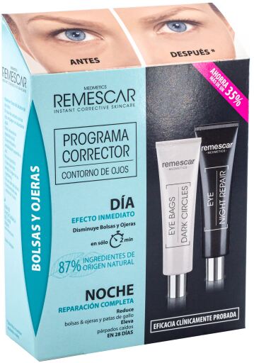 Remescar Programa Correct Bags 8 ml + Repara&ccedil;&atilde;o Noturna 8 ml