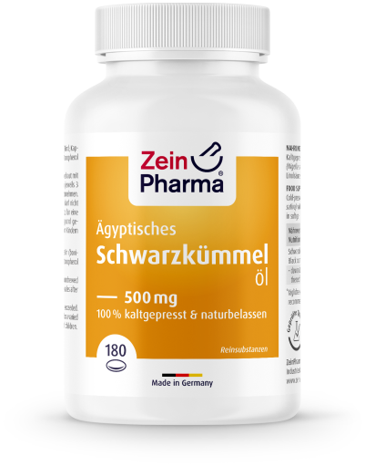 Óleo de Semente Negra Egípcia 500mg 180 Cápsulas