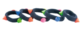 Elastic Pop Scrunchies com triângulos 5 unidades