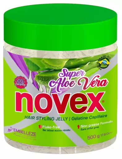 Novex Super Aloe Vera Gelatina Fixadora Fixadora 500 gr