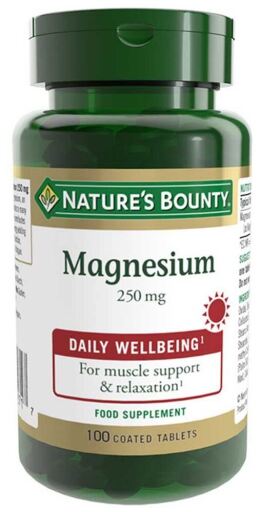 Nature's Bounty Magn&eacute;sio 250 mg 100 comprimidos