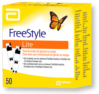 Tiras de teste de glicose Lite 50 tiras