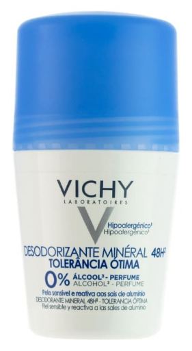 Desodorante Mineral Roll On 48h Toler&acirc;ncia &Oacute;tima 50 ml