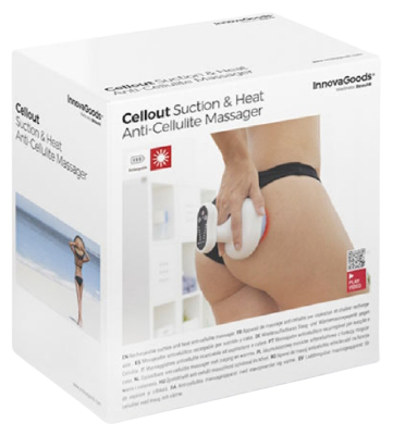 Massageador anticelulite recarreg&aacute;vel Cellout por suc&ccedil;&atilde;o e calor