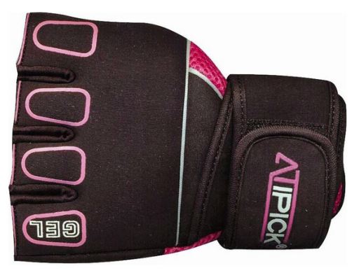Luvas de treinamento GTH1010 preto rosa tamanho L