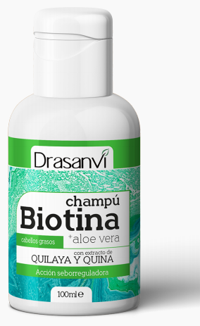 Drasanvi Shampoo de Biotina e Aloe Vera para Cabelos Oleosos