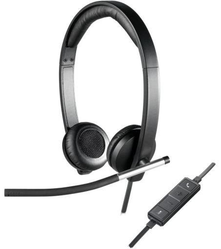 Fones de ouvido com microfone H650 Usb2.0 preto
