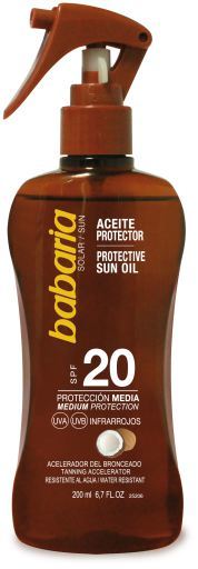 &oacute;leo protetor solar de coco 200 ml