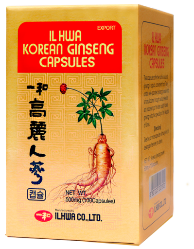 C&aacute;psulas de Ginseng Il Hwa