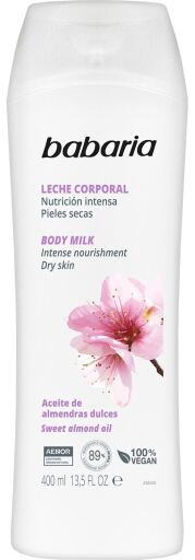 Babaria Leite Corporal Nutri&ccedil;&atilde;o Intensa Am&ecirc;ndoas 400 ml