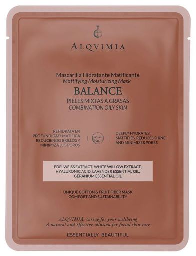 Alqvimia M&aacute;scara facial hidratante balanceadora essencialmente bonita