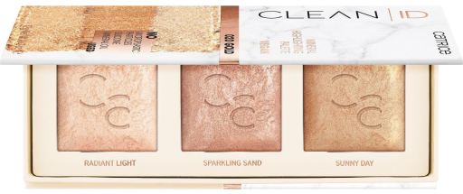Mineral de paleta de real&ccedil;ador de id limpo 020 ouro
