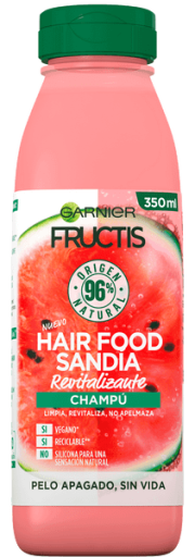 Fructis Hair Food Shampoo Revitalizante de Melancia 350 ml