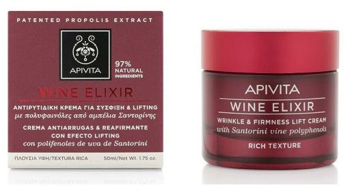 Wine Elixir rugas e firmeza Creme de textura rica 50 ml