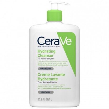 Limpador hidratante para pele normal a seca
