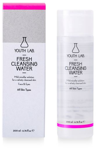 Água de limpeza fresca para todos os tipos de pele 200 ml