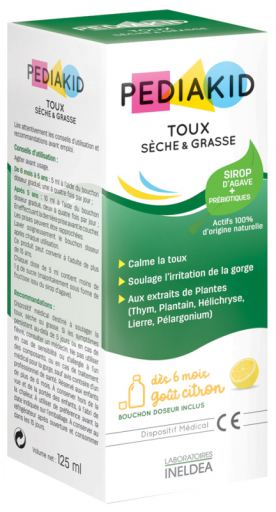 Comprar Xarope para tosse seca 125 ml Pediakid